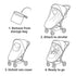 GOCKUAP Rain Cover for Joolz AER+ Stroller, Windproof & Waterproof Stroller Weather Shield Accessory, All-Season Baby