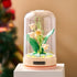 MEIEST Set Building Blocks Flowers Bouquet with Music Box and Dust-Proof Dome,Artificial Particle Flower Collection