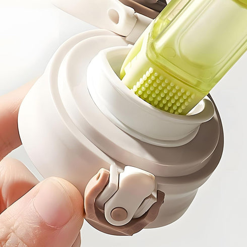 GJV 3 1 2024 Set in Cup Lid Cleaning Brush, New Portable Crevice Cleaning Brush for Baby Bottle Gap Tight Spaces Cup
