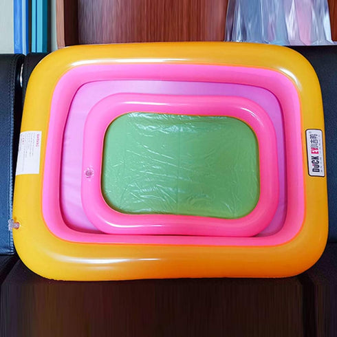 Topwon Inflatable Sand Tray - Portable Sand Box with Sand Molds - Random Color, 27.5x27.5