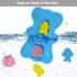HALLO Soft Infant Bath Sponge - Skid Proof Baby Bath Mat, Newborn Odor Free (Blue)