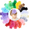 jollybows 18pcs Baby Girls Headband Chiffon Flower Soft Stretchy Hair Accessories for Newborns, Infants, Toddlers