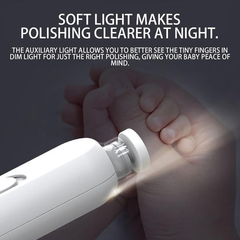 Generic Trimmer Trimmer 6 Electric Fingernail | LED Light Safe Quite File | Electric Kids Nail with Grinding Heads |