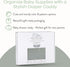 Comfy Cubs Large Diaper Caddy Organizer - Portable Nursery Storage Bin & Car Travel Basket with Dividers, Sage