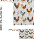 Haskirky 2 Hen and Rooster Pcs Cloth Diaper Wet Dry Bags,Waterproof and Washable Bag for Travel Reusable Wet Bag