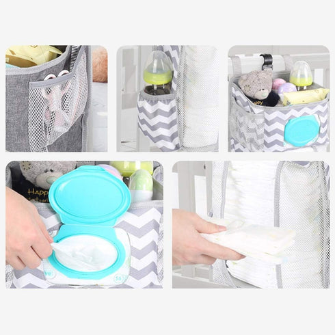 Youngy Nursery Diaper Stacker - Storage Solution for Crib or Wall