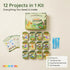 OBVIO HOME 12 Set, Air Dry Clay for Kids - Dinosaur & Jungle Designs Modeling Clay Kit - Model Sculpting Ultra Soft