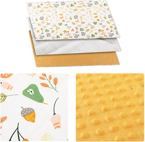 JHION World,59.1x45.3inch) Baby Blanket for Boys Girls, Double Layer Soft Plush Blanket Thicken Warm Kids Blanket