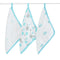 aden + anais washcloth set 3 pack, hide and sea