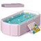 ROUSKY Portable Folding Baby Bath Tub, 29.5L x 17.7W x 9.8H inches, Suitable