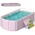 ROUSKY Portable Folding Baby Bath Tub, 29.5L x 17.7W x 9.8H inches, Suitable
