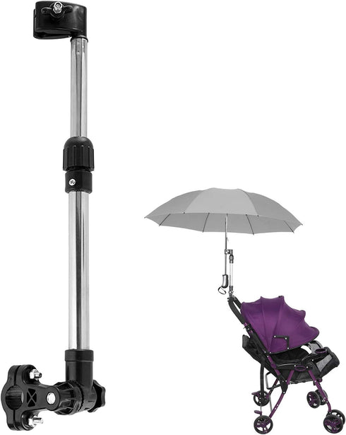 Retractable Umbrella Mount for Stroller, Universal Umbrella Holder for Bike, Baby Stroller, Wheelchair, Fishing Trolley