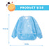 Little Dimsum Mess-Proof Baby Bibs - Long Sleeve Waterproof Feeding Art Smock, Pack of 2 Colors