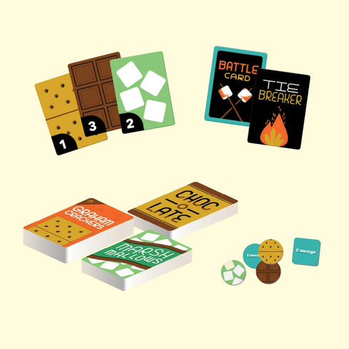 Chronicle Books S’Mores Wars: The Campfire Card Game of Snack Attacks (Competitive Card-Drafting Marshmallow Game for