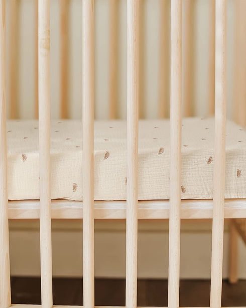 Pack Pack 2 Pack(Sunshine&Brown) Blissful Diary Muslin Mini Crib Sheets, and Play Mattress Sheets Fitted for N Play