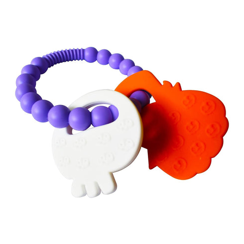 Nightmare Before Christmas Baby Toys Pumpkin Teether, Perfect Chew Toy for Teething Babies, 2pc Gift