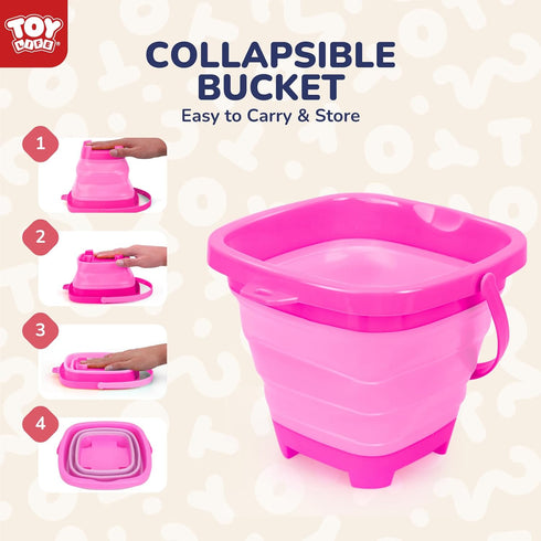 TOY Life Beach Toys, Sand Toys for Toddlers 1-3, Beach Bucket, Sand Castle Building Kit for Kids Ages 4-8, Summer Toys.