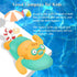 Pull String Baby Bath Toy, Cute Surfing Beaver Swimming Windup Clockwork Bathtub Toy for Toddlers