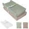 Muslin Baby Changing Pad, 2 Pack Muslin Soft Cotton Covers & Waterproof