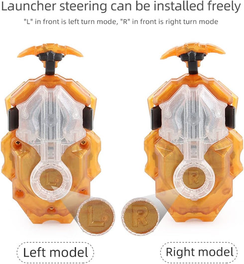 Battling Tops Burst DB B-191 Prominence Phoenix with Right/Left Spin Bey Blades Launcher, Gaming Top Spinning Toy Gift