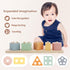 6 18 8 1 Set, LUCKFUTURE Baby Toys to Months, in Montessori Toy Educational Learning Toy for Toddlers Babies Sensory