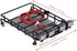 RC Car Roof Rack, Middle Size Luggage Carrier with Quadrate LED Lights for SCX10