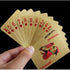 Luxury 24K Gold Foil Poker Playing Cards with Wooden Box, Waterproof Cards for Party, Camping, Birthday Gift