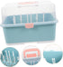 Large Capacity Bottle Drying Box with Pacifier Storage Rack Portable Breastfeeding Supplies Organizer for Cups