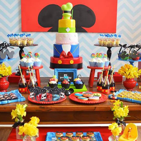 fozi cozi 8 Pack Mickey Themed Mouse Party Favors for Kids 4-8 - Black Mouse Birthday Party Supplies, Candy Box Bags,