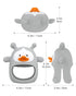 3+ Baby Teething Toys,Silicone Baby Teether Toy for Infants Months, Never Drop Silicone Baby Mitten Teether