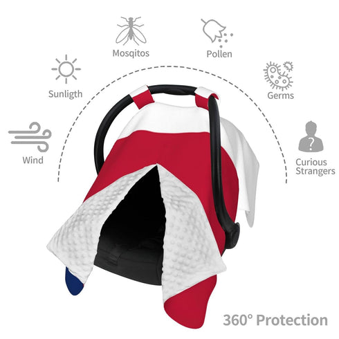 CQMZJHU Texas Flag Baby Car Seat, Rain Shelter, Multifunctional Nursing Cover for Newborns, Mother Care, Breastfeeding