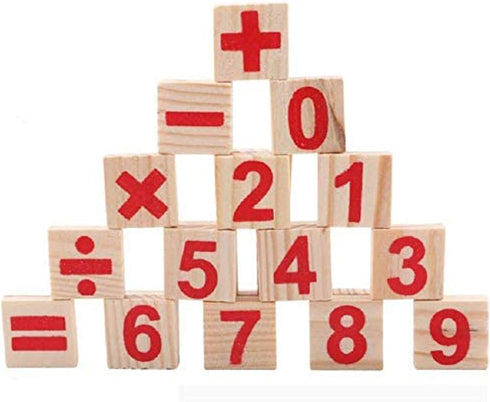 Counting Number Blocks and Sticks, Montessori Toys for Kids Learning, Educational Wooden Rods with Storage Tray
