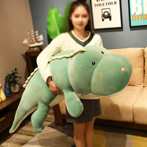 Dinosaur Plush Hug Pillow, Soft Big Stuffed Animal Toy, Gifts for Kids Birthday, 39.3 inch