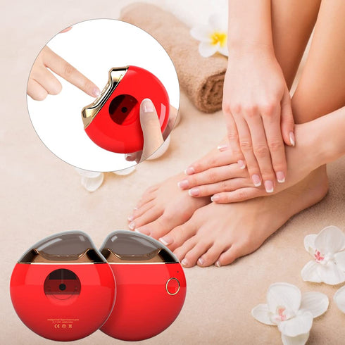 Sets Electric Nail Scissors Nail File Automatic Electric Nail Clippers Baby Manicure (Red)