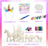 Set 3D Gift(6 DIY Painting Unicorn Kit Arts and Crafts for Kids or Girls Decorate and Drawing Toys for Children