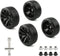 4pcs 1/10 RC Drift Wheels, 12mm Hex Drift Wheels and Tires for HSP Redcat HPI Tamiya, with Flange Lock Nuts