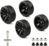 4pcs 1/10 RC Drift Wheels, 12mm Hex Drift Wheels and Tires for HSP Redcat HPI Tamiya, with Flange Lock Nuts