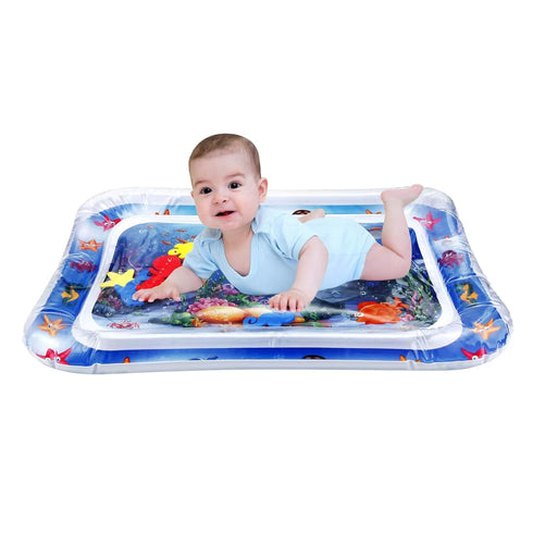 2 Pack Tummy 3-24 PandaEar Time Water Mats for Baby, Inflatable Water Play Mats Toys for Infants Newborn Toddlers