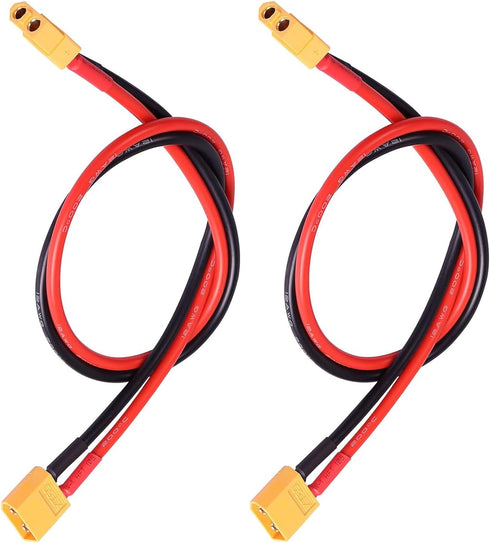 YLP 2pcs XT60 to XT60 Male & Female Adapter Extension for RC Battery DIY Spare Part Remote Control Toy Parts