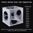 Auihiay 12 Holes Balloon Sizer Cube Box, Collapsible Plastic Measurement Tool for Decorations, Columns, Arches