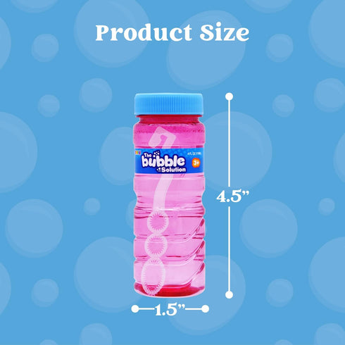 JOYIN 36 Pcs Bubble Bottles with Wand Assortment - 4oz Blow Bubbles Solution, Party Favor Set
