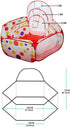 Kuuqa Ball Pit Play Tent with Basketball Hoop for Kids, Toddlers Outdoor Indoor Play 4 Ft/120CM (Balls Not Included)