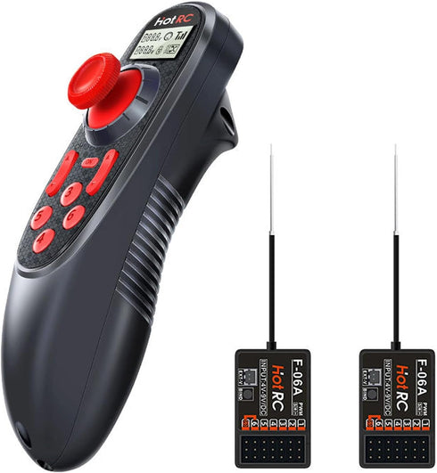 havcybin HOTRC DS-600 6CH 2.4GHz RC Transmitter and Receiver Remote Controller with DS