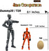 3D Printed Assembly Completed Dummy20 Action Figure, 8.1-inch Full Body Mechanical Movable Toy, Creative Desk