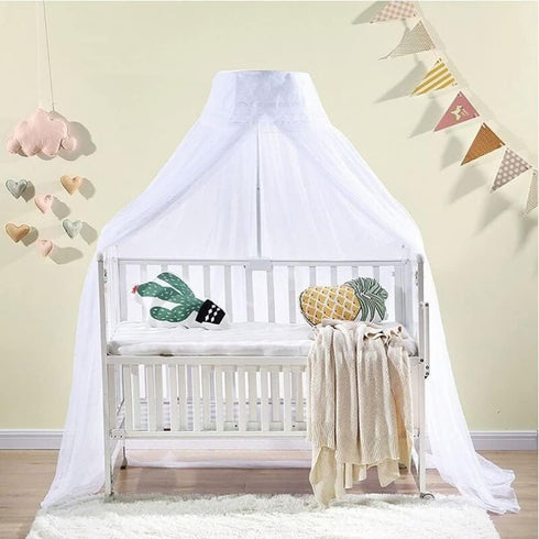Vilemoon Set Crib Canopy Holder Mosquito Net Stand Holder Metal Adjustable Clip-On Stand Bracket for Rack Mosquito Net