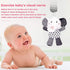 SHXERO 2Pcs 0-36 Hanging Rattle Toys for Babies, Hanging Baby Toy, Car Seats Stroller Toys with Wind Chime for Newborn