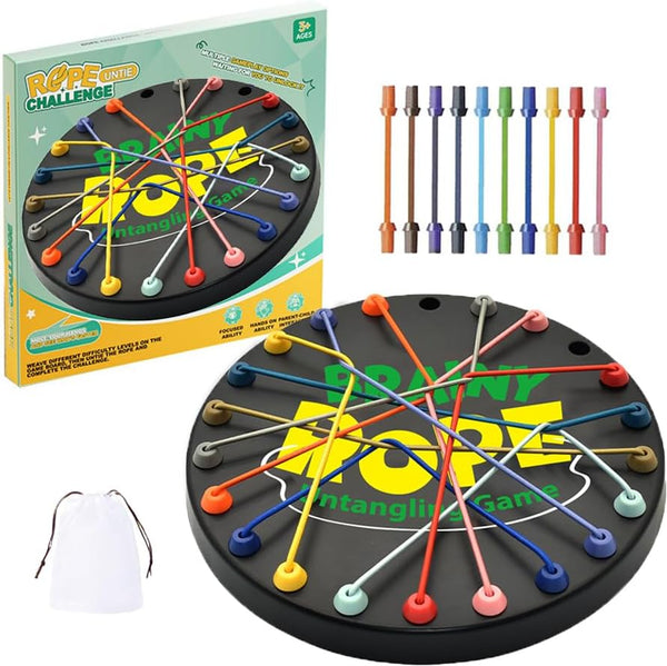 Brainy Knots Rope Untangling Game, Brain Knots Game Exercise Strategy Thinking, Puzzle