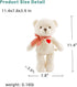 11.4 Small Teddy Bear with Heart Cute White Teddy Bear Stuffed Animals Soft Stuffed Bear Plush Bear Plushie Toys Gifts