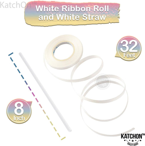 KatchOn Giant Rainbow 4 Balloon - 40 Inch Number 4 Balloon for Unicorn Birthday Decorations