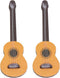 Healifty Base Guitar, 2PCS Wooden Miniature Guitar Dollhouse Musical Instrument Photo Props